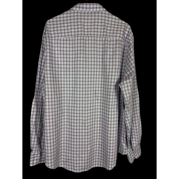 Perry Ellis Button Down Shirt Mens XXL Long Sleeve Plaid READ DESCRIPTION - Picture 2 of 10